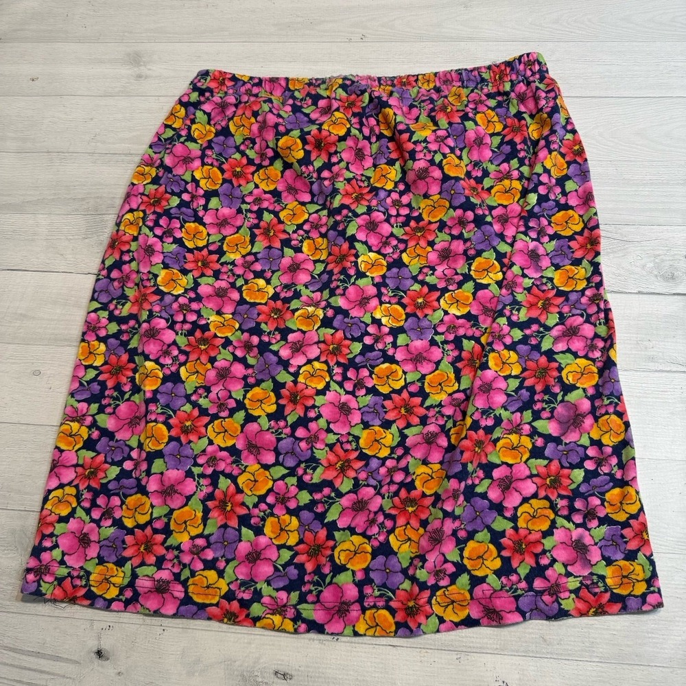 Vintage Lady in Waiting women's  floral skirt large